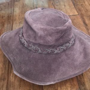 Lucky brand suede floppy hat